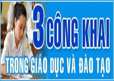 Biểu ba công khai năm học 2017 - 2018