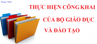 Thực hiện ba công khai năm học 2018 - 2019