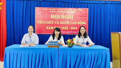 HỘI NGHỊ VIÊN CHỨC VÀ NGƯỜI LAO ĐỘNG NĂM HỌC 2023 - 2024