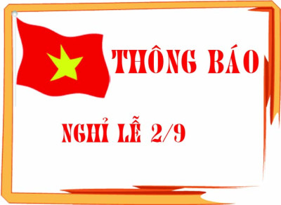 THÔNG BÁO VỀ VIỆC TREO CỜ TỔ QUỐC VÀ NGHỈ LỄ 02/9 NĂM 2025