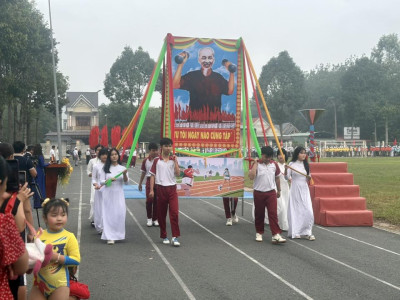 Trường Mầm non xã Minh Thạnh vinh dự tham gia Lễ diễu hành khai mạc Đại hội Thể dục – Thể thao xã Minh Thạnh lần thứ I năm 2025