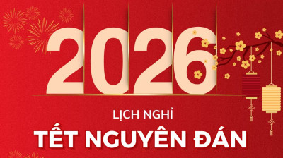 TRƯỜNG MN MINH THẠNH THÔNG BÁO LỊCH NGHỈ TẾT NGUYÊN ĐÁN BÍNH NGỌ NĂM 2026